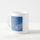 dunkelblaue Himmelswolken Kaffeetasse (Vorderseite Links)