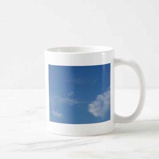 dunkelblaue Himmelswolken Kaffeetasse (Rechts)