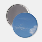 dunkelblaue Himmelswolken Magnet (Vorderseite/Rückseite)