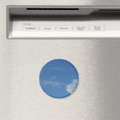 dunkelblaue Himmelswolken Magnet (In Situ (Geschirrspüler))