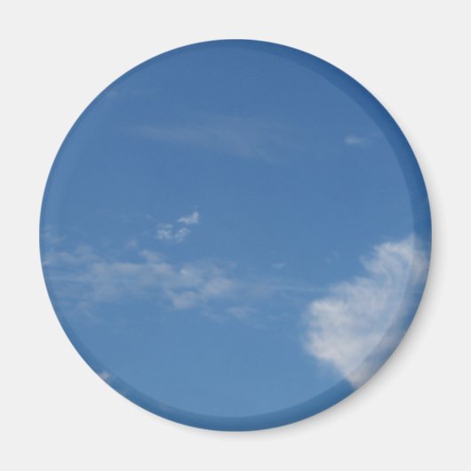dunkelblaue Himmelswolken Magnet (Vorne)