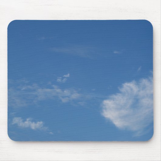 dunkelblaue Himmelswolken Mousepad (Vorne)