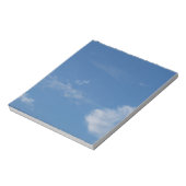 dunkelblaue Himmelswolken Notizblock (Rotiert)