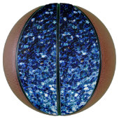 Dunkelblaue Imitate Glitzer Glitzern Basketball (Vertikal)