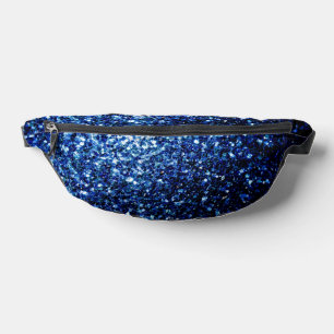 Dunkelblaue Imitate Glitzer Glitzern Bauchtasche