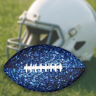 Dunkelblaue Imitate Glitzer Glitzern Football