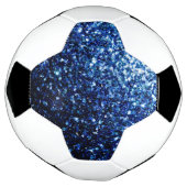 Dunkelblaue Imitate Glitzer Glitzern Fußball (Gedreht)