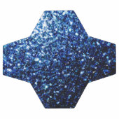 Dunkelblaue Imitate Glitzer Glitzern Fußball (Flach)