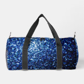 Dunkelblaue Imitate Glitzer Glitzern Monogram Duffle Bag (Rückseite)