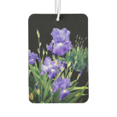 Dunkelblaue Irisblüten Autolufterfrischer (Rückseite)
