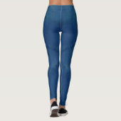 Dunkelblaue Jean-Leggings Leggings (Rückseite)