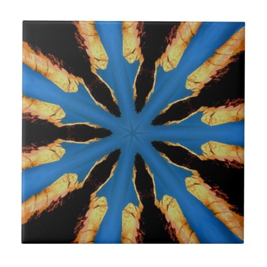 dunkelblaue Kachel (Vorderseite)