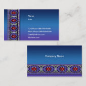 Dunkelblaue keltische Spitze Visitenkarte (Vorne/Hinten)