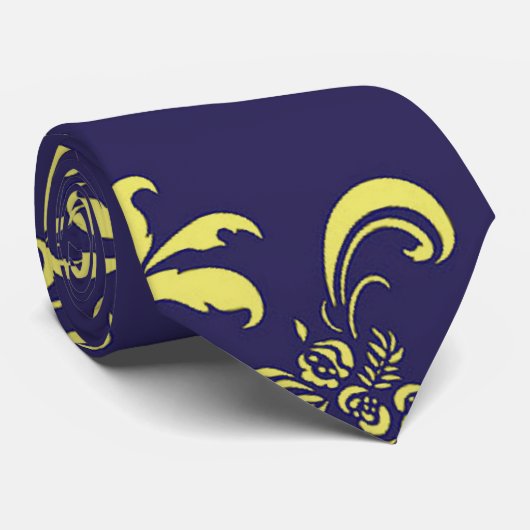 Dunkelblaue Krawatte (Gerollt)