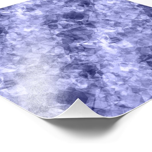 Dunkelblaue Krummlinge Fotodruck (Ecke)