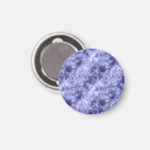 Dunkelblaue Krummlinge Magnet (Vorderseite/Rückseite)
