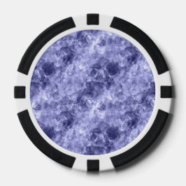Dunkelblaue Krummlinge Pokerchips