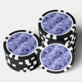 Dunkelblaue Krummlinge Pokerchips (Stapel)