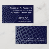 Dunkelblaue Kugel-internationales Marketing Visitenkarte (Vorne/Hinten)