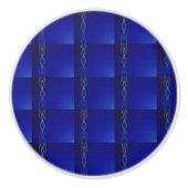 Dunkelblaue Lichter Keramikknauf (Vorderseite)