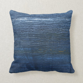 Dunkelblaue Malerei Kissen