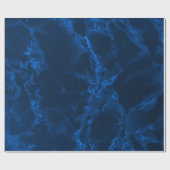 Dunkelblaue Marmortextur-Look Geschenkpapier (Flach)