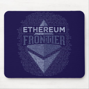 Dunkelblaue Mausunterlage des Ethereum Mousepad