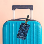 Dunkelblaue Meerjungfrauenwaage Gepäckanhänger<br><div class="desc">Dunkelblaue Meerjungwaagen. Personalisieren und einen Namen hinzufügen.</div>