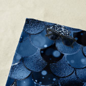 Dunkelblaue Meerjungfrauenwaage Strandtuch (Beispiel)