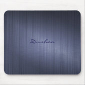 Dunkelblaue Metallic-Design lackierte Aluminium-Op Mousepad (Vorne)