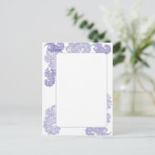 dunkelblaue Randvorlage Postkarte (Stehend Vorderseite)