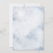 Dunkelblaue Richtungen / Details einfügen Einladung (Rückseite)