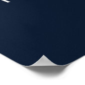 Dunkelblaue Roboto-Quantum-Engineer-Wandkunst Poster (Ecke)