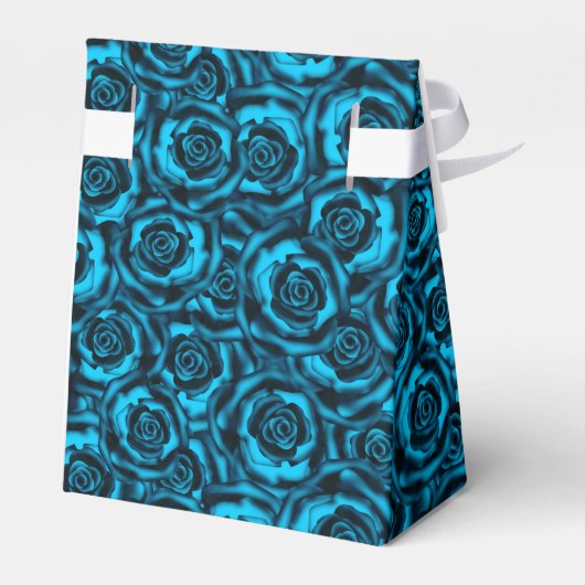 Dunkelblaue Rose Geschenkschachtel (Rückseite)