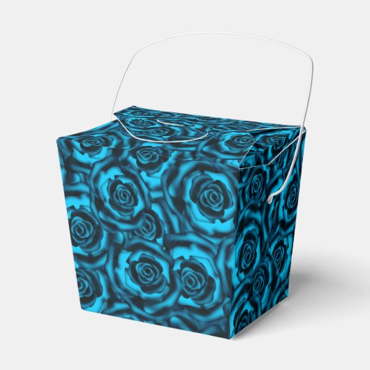 Dunkelblaue Rose Geschenkschachtel (Vorderseite)