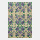 Dunkelblaue Rose Geschirrtuch (Vertikal)