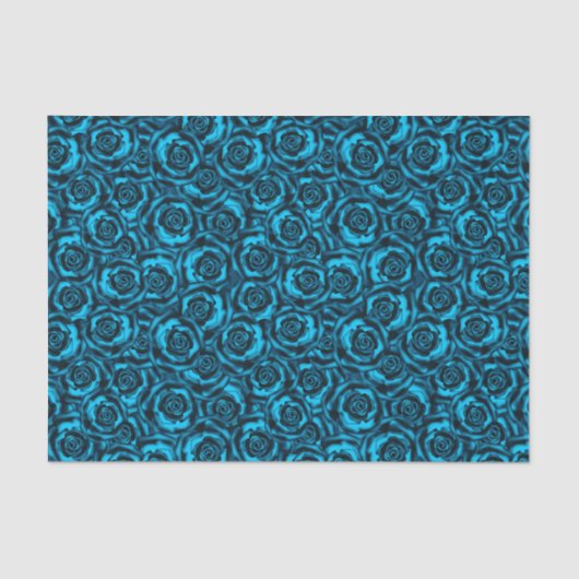 Dunkelblaue Rose Seidenpapier (Vorderseite)