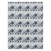 Dunkelblaue Rosen mit silbernen Blättern Tischdecke (Vorderseite)