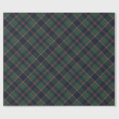 Dunkelblaue, rote, grüne karierte Geschenkpapier (Flach)