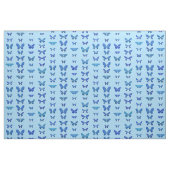 Dunkelblaue Schmetterlinge, himmelblauer Hintergru Stoff (Fat Quarter (45,7 x 55,9 cm))