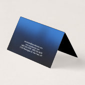 Dunkelblaue schwarze schwarze Visitenkarte an der  Visitenkarten (Rückseite)