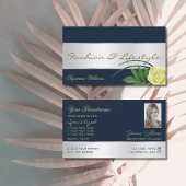 Dunkelblaue Silber Dekoration Niedliche Rose Blume Visitenkarte