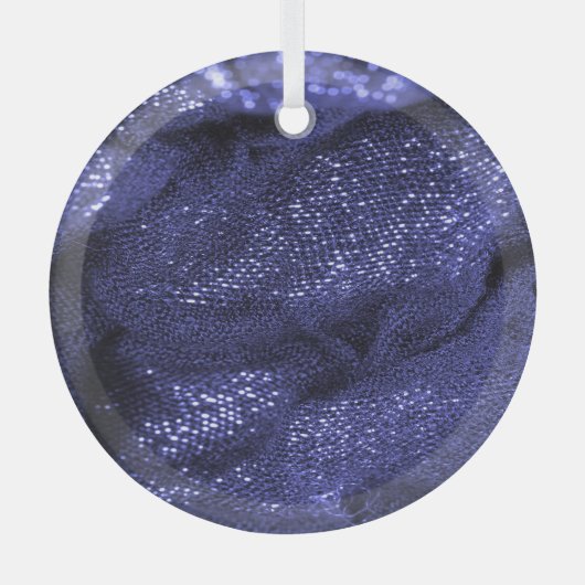 Dunkelblaue Stoffe: Dekorative Textur. Ornament Aus Glas (Vorderseite)