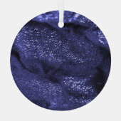 Dunkelblaue Stoffe: Dekorative Textur. Ornament Aus Glas (Rückseite)