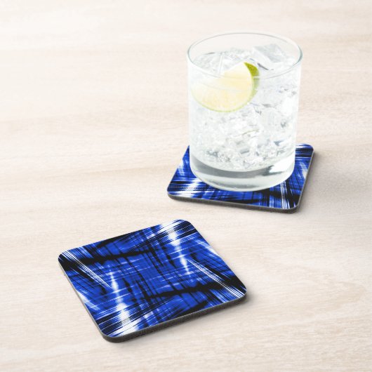 Dunkelblaue Streifen Getränkeuntersetzer (Rechte Seite)