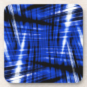 Dunkelblaue Streifen Getränkeuntersetzer (Vorderseite)