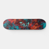 Dunkelblaue Textur aus Wildledergranit Skateboard (Horizontal)