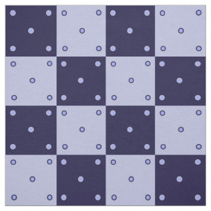 Dunkelblaue und hellblaue Quadrate Stoff