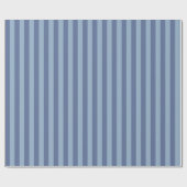Dunkelblaue und hellblaue Streifen Geschenkpapier (Flach)