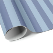 Dunkelblaue und hellblaue Streifen Geschenkpapier (Rolleneckpunkt)